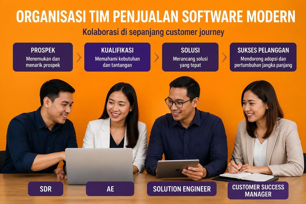 Struktur tim penjualan software