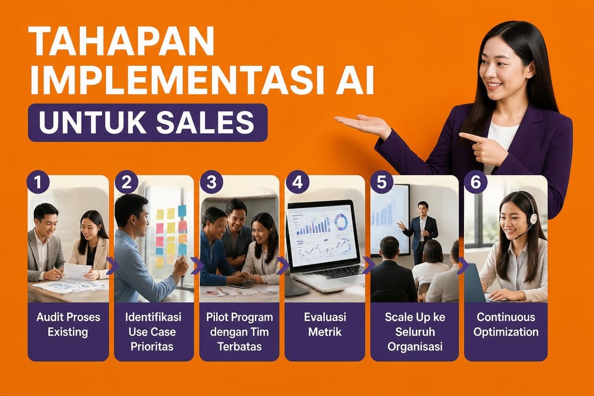 Roadmap implementasi AI sales