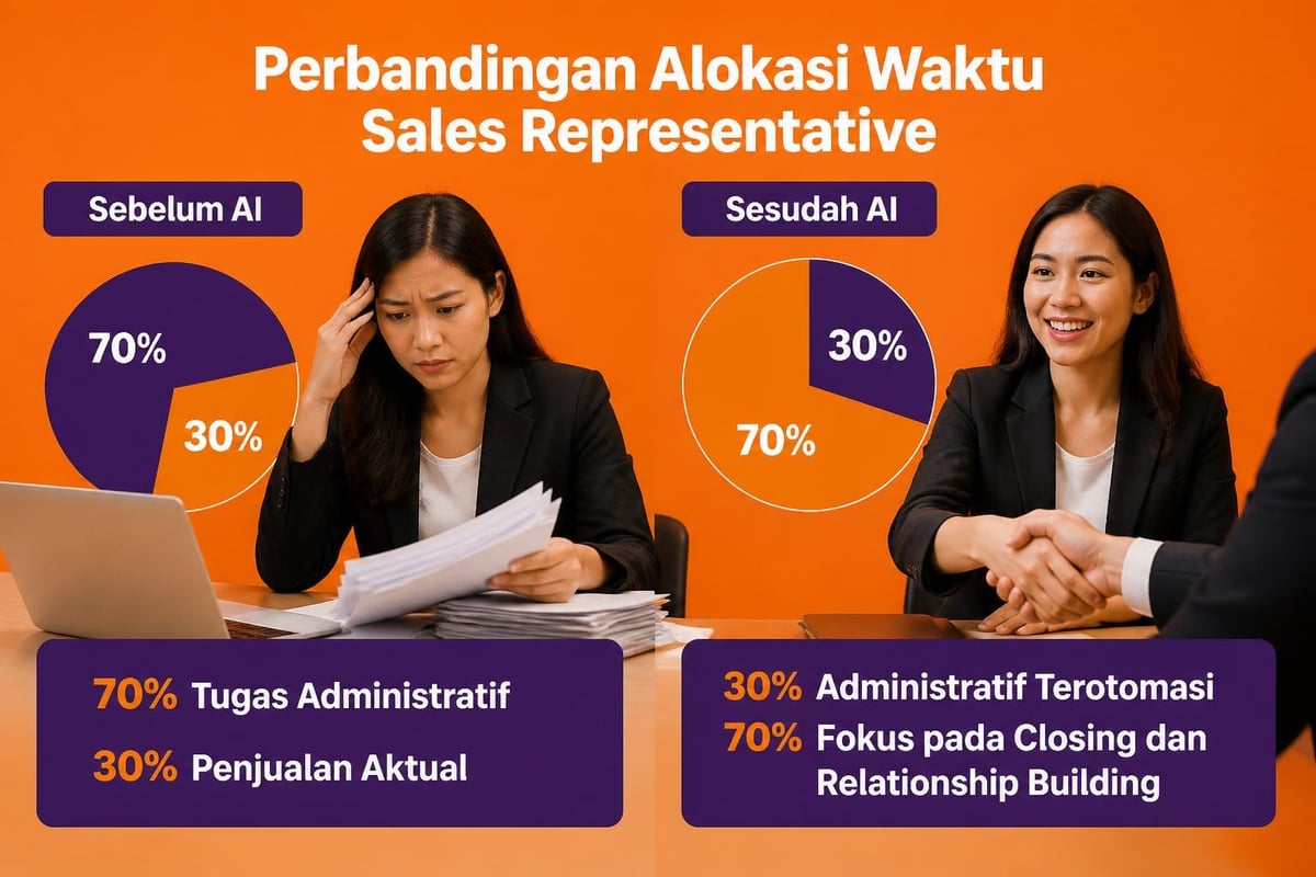 Otomasi tugas sales dengan AI