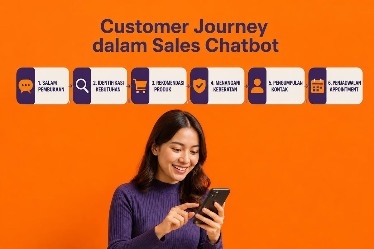 Alur percakapan sales chatbot