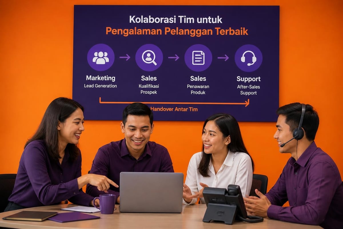 Alur kerja tim dalam business messaging