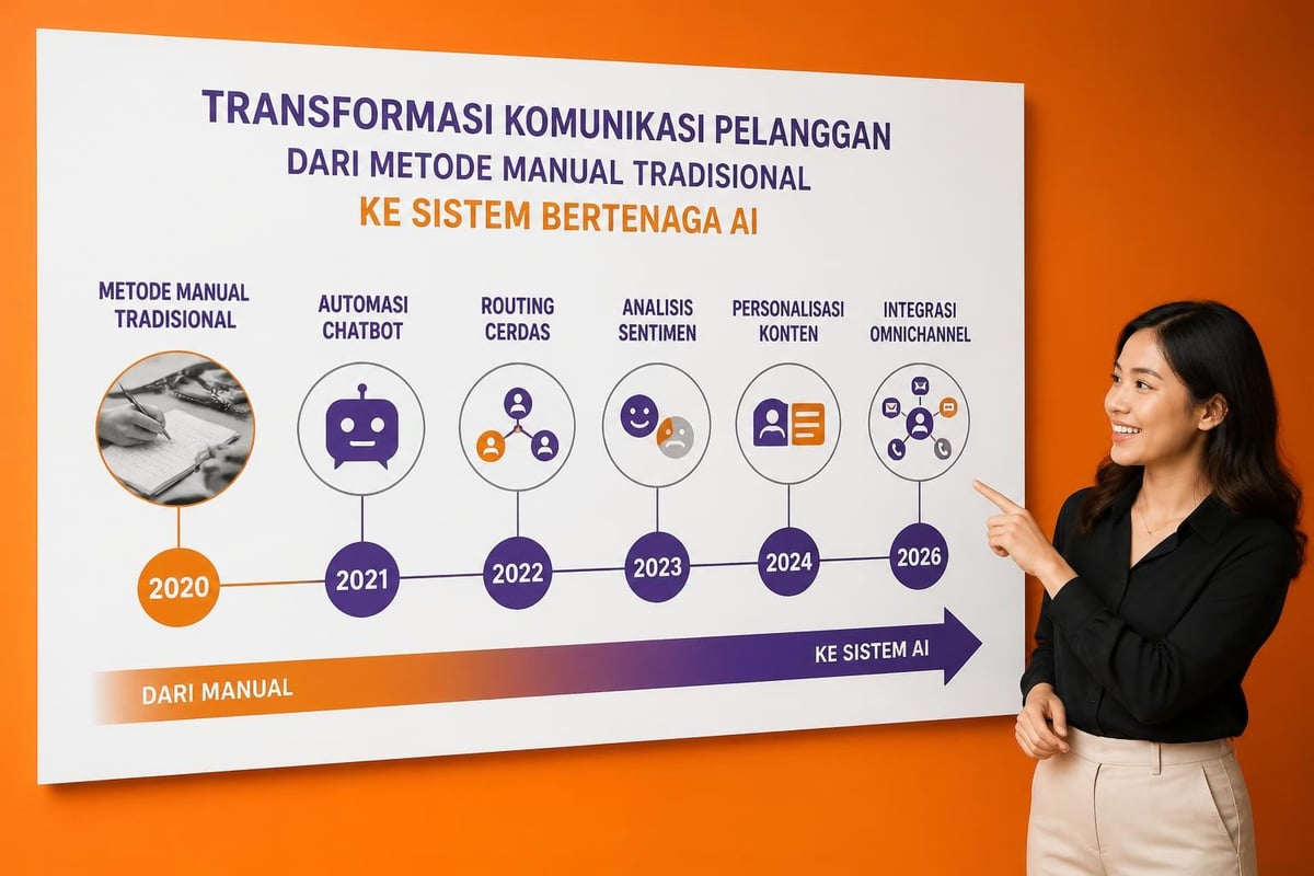 Evolusi platform messaging bisnis dengan AI