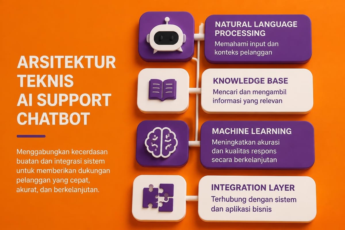 Komponen teknologi AI chatbot