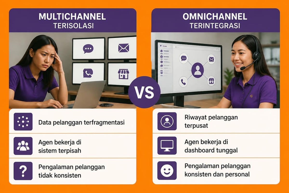 Perbandingan multichannel vs omnichannel