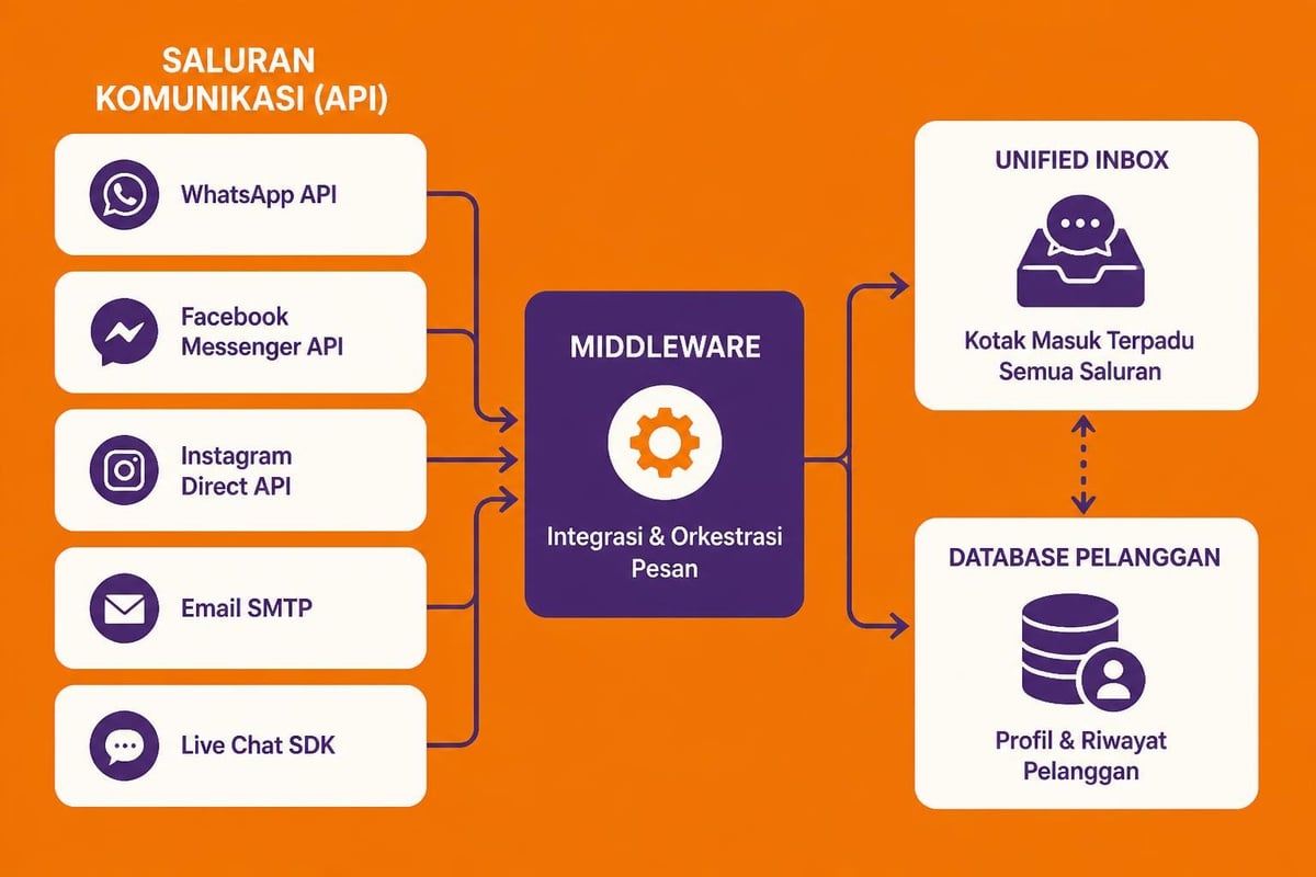 Arsitektur integrasi platform omnichannel