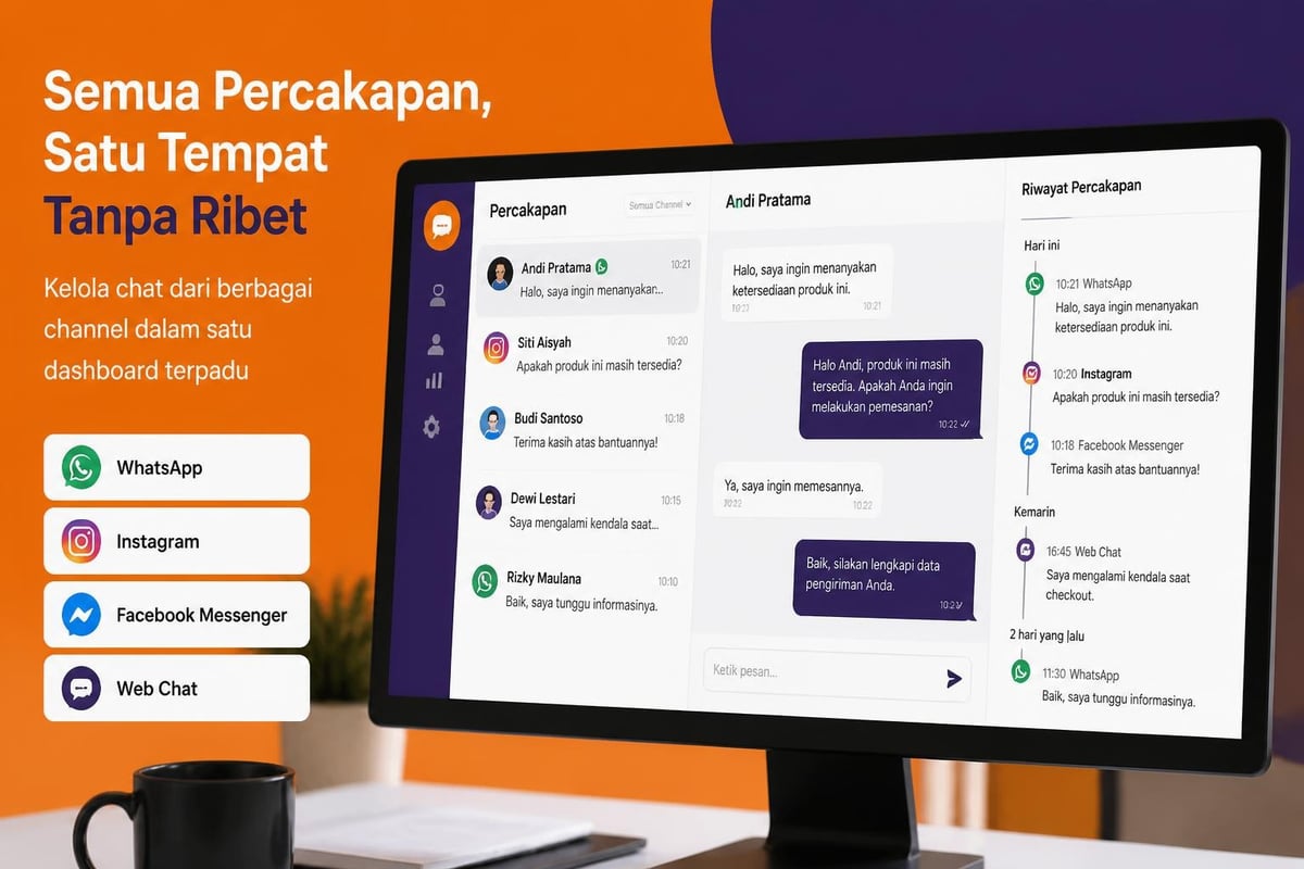 Dashboard omnichannel chat solution