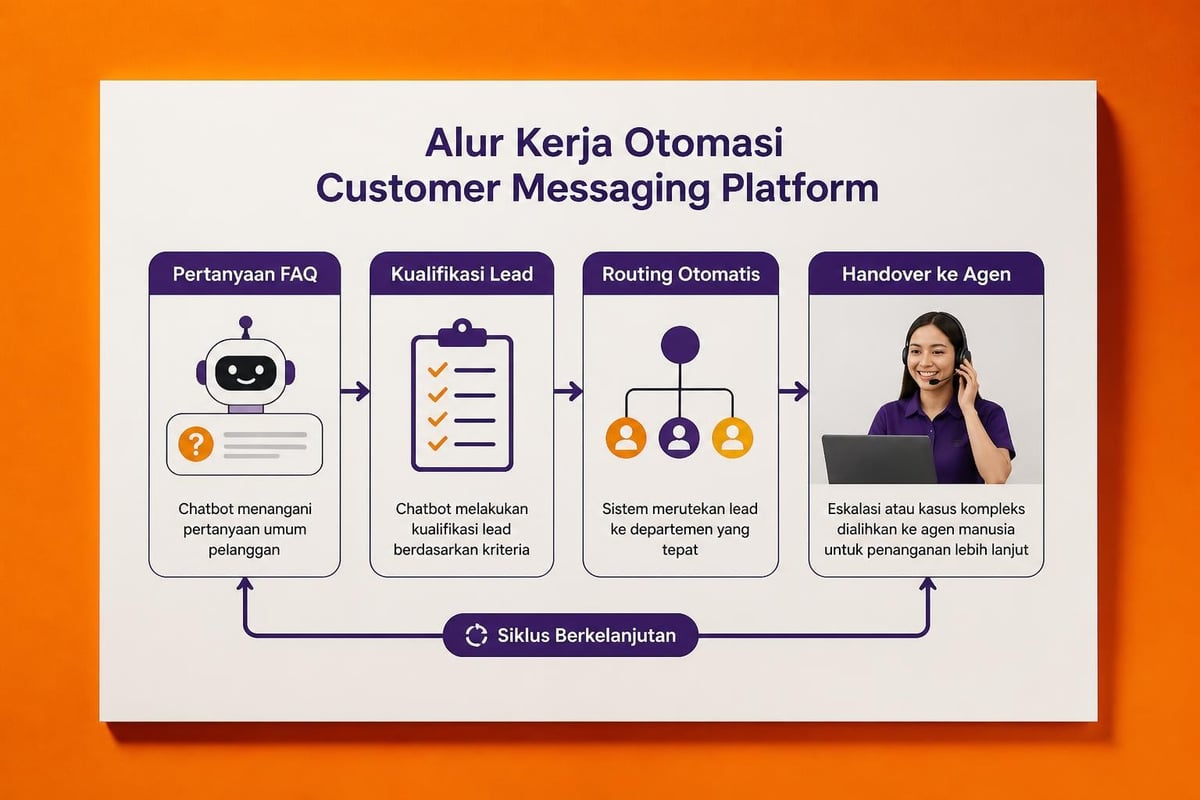 Otomasi dalam customer messaging platform