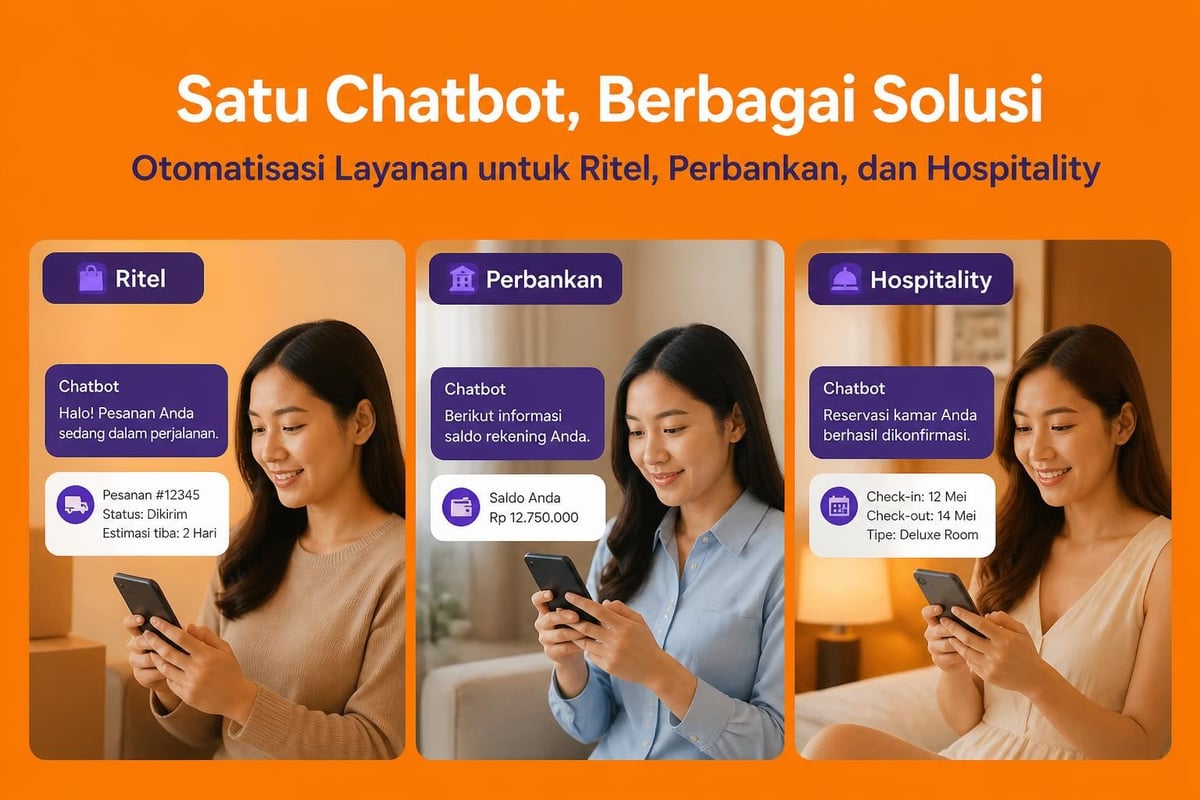 Penggunaan chatbot di berbagai industri