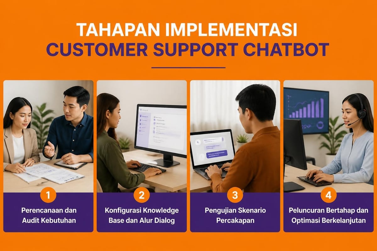 Proses implementasi chatbot