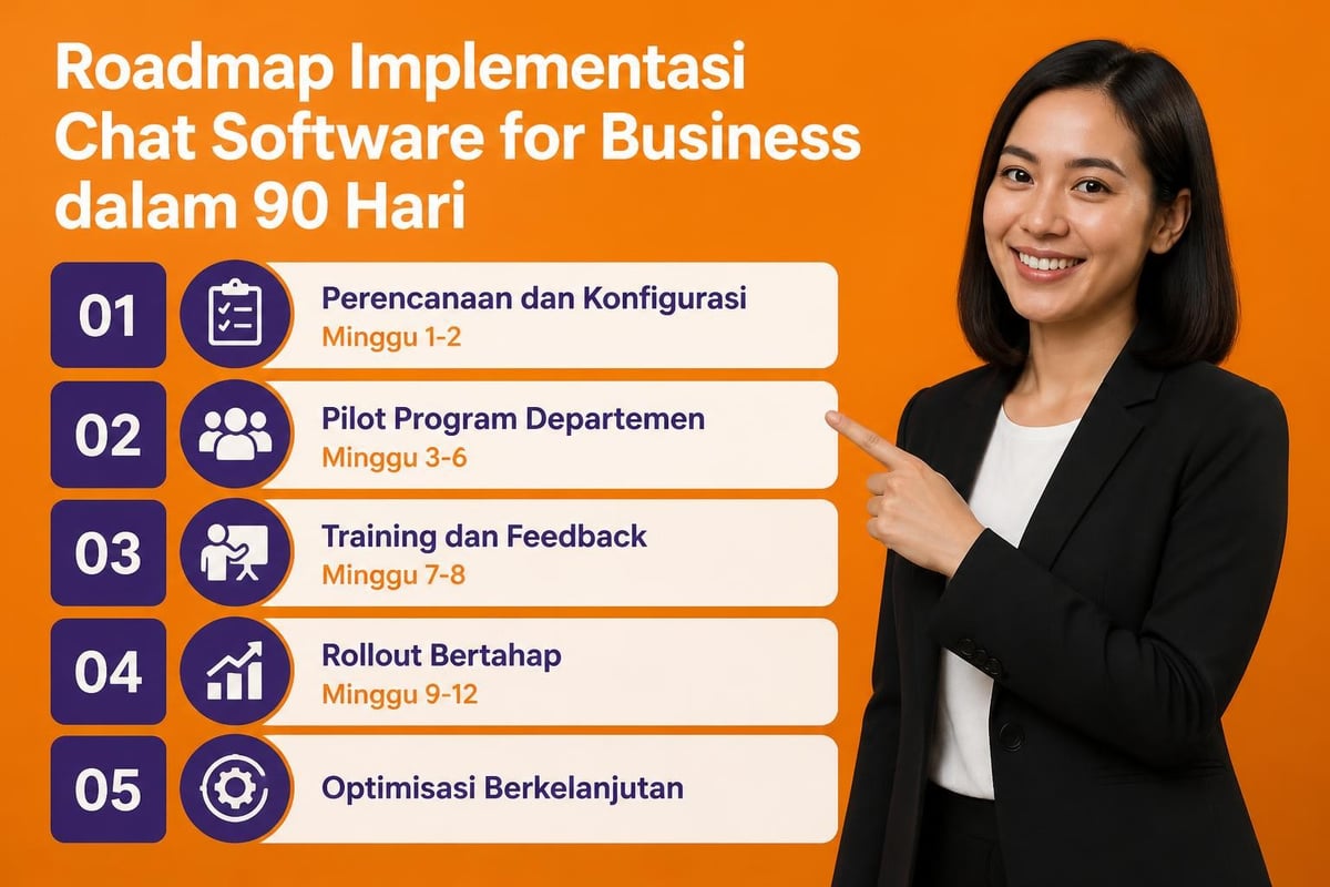 Timeline implementasi chat software