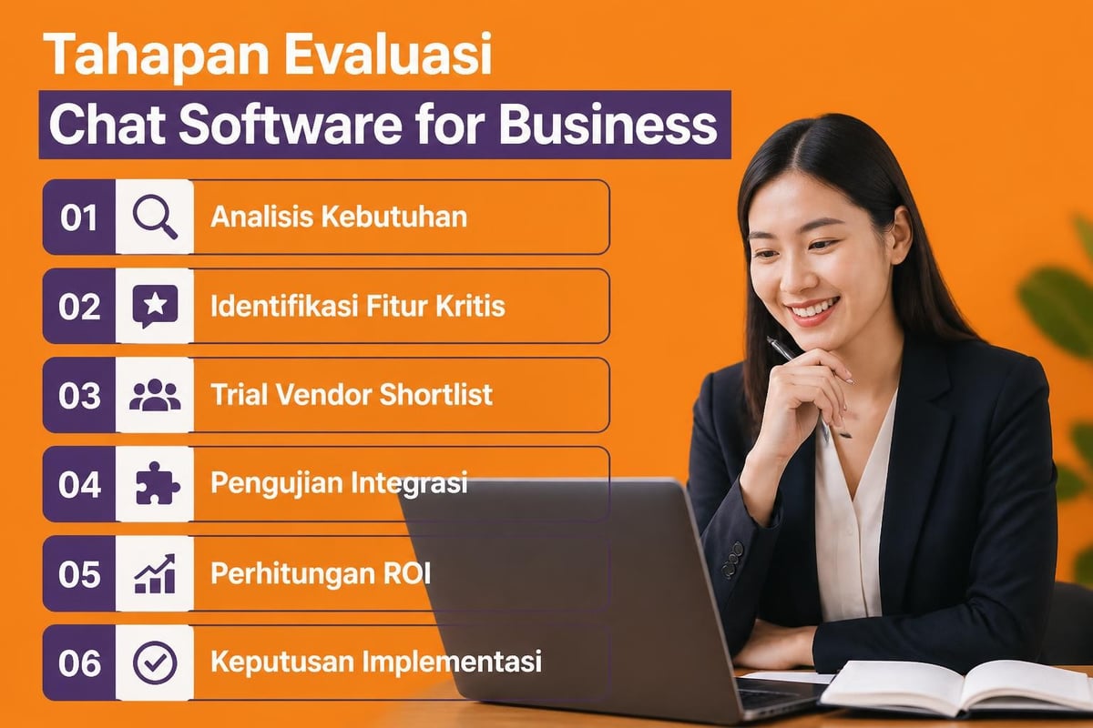 Proses evaluasi chat software