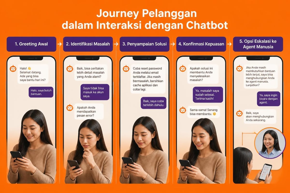 Desain alur percakapan chatbot