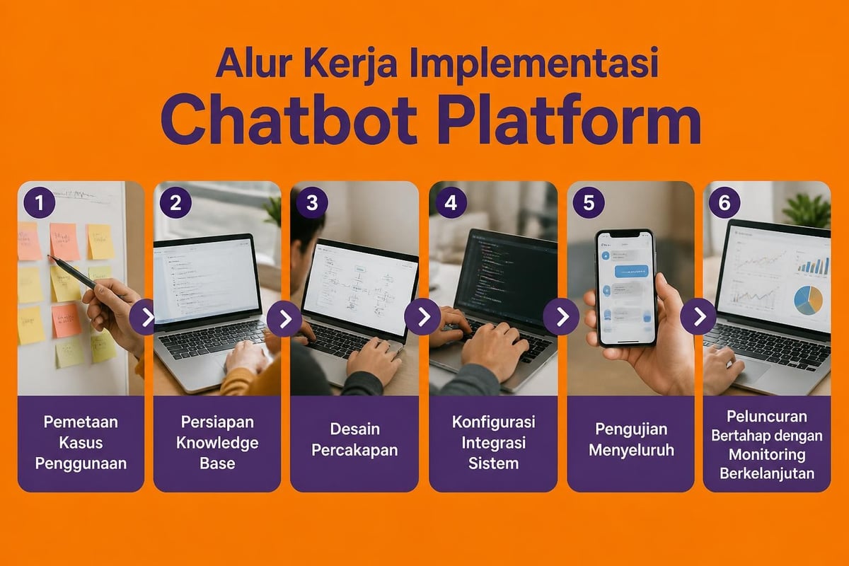 Proses implementasi chatbot