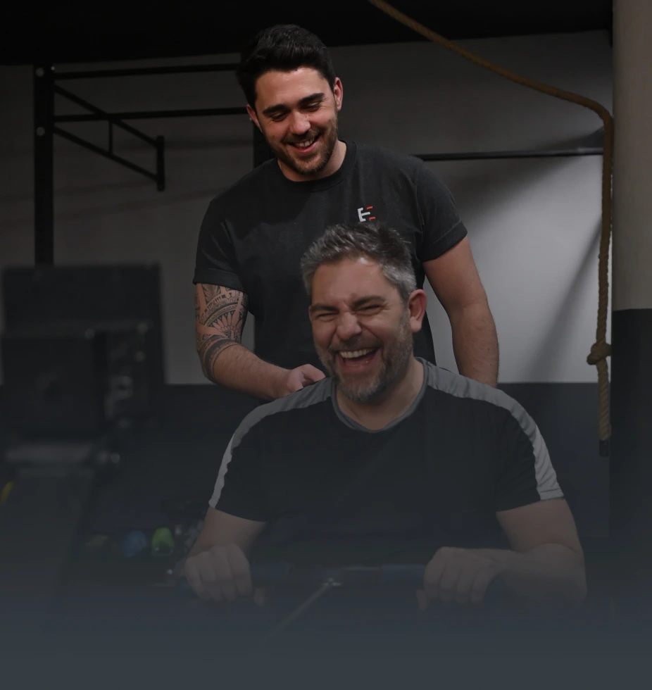 Thomas coach un adhèrent en coaching sportif individuel