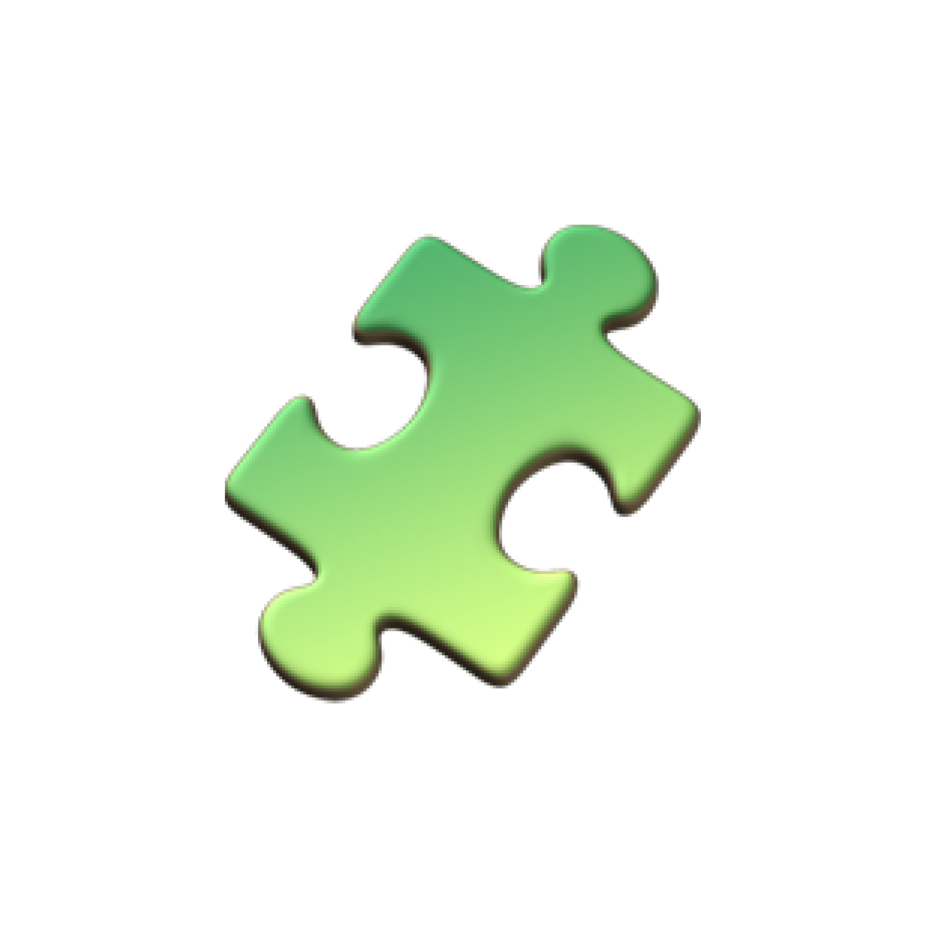 Grünes Puzzlestück steht für Channel Alignment als Erfolgsfaktor einer Social Ads Agentur.