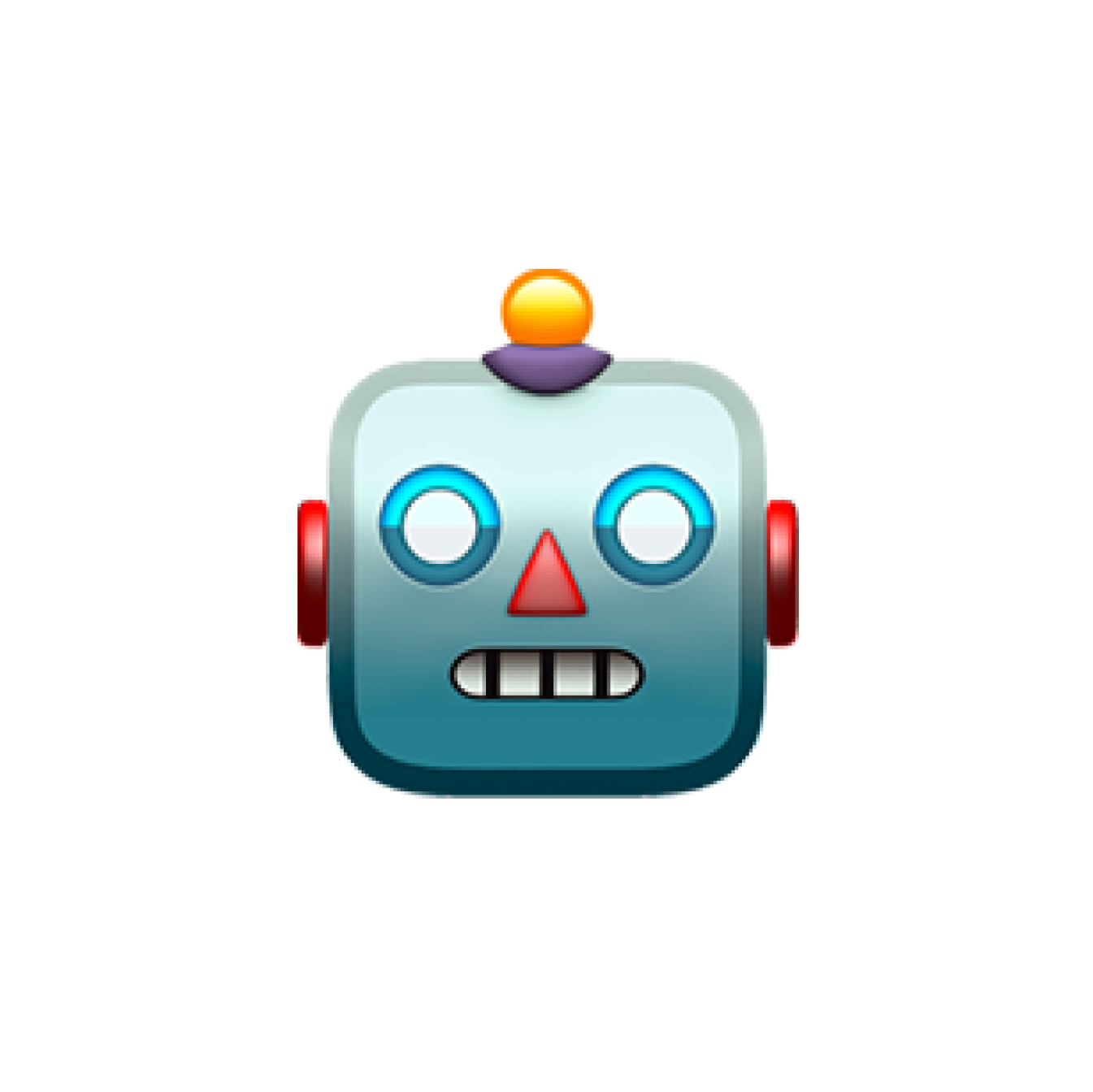 Roboterkopf-Icon als Symbol für Programmatic Creatives und automatisierte Werbelösungen.