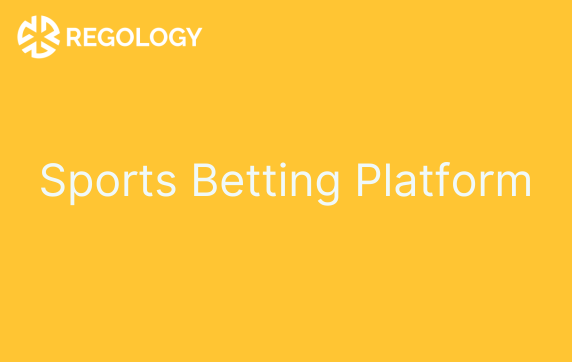 A yellow background with the words Sports Betting Platform.