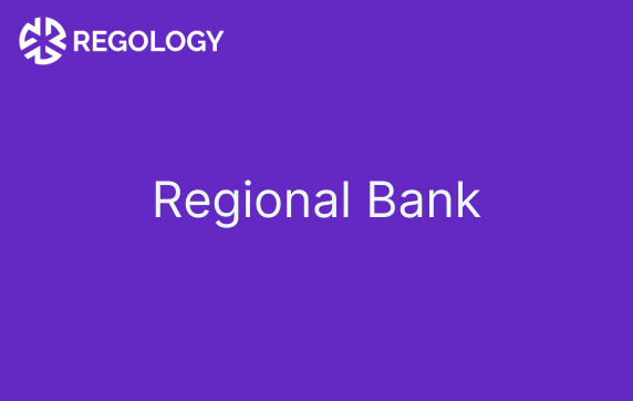 A purple background with the words Regional Bank in white.