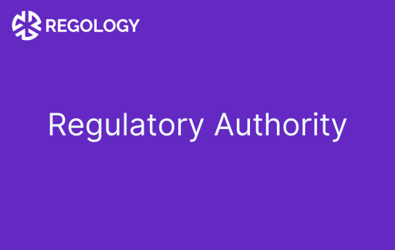 A purple background with the word Regulatory Authority in white.