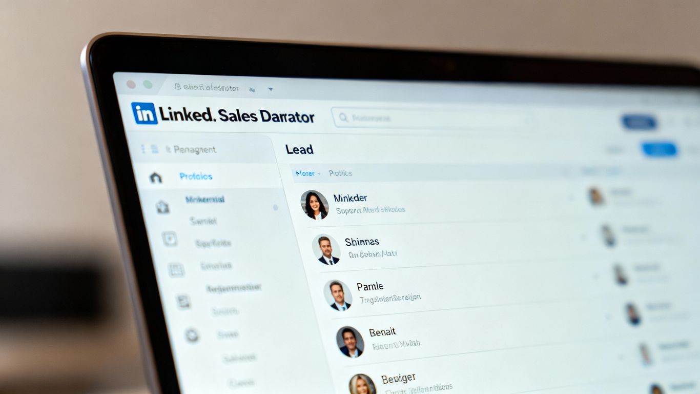 LinkedIn Sales Navigator lead export screen