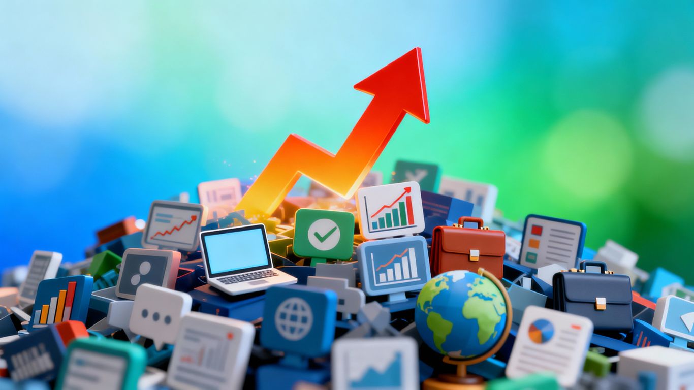 Business growth and sales leads concept