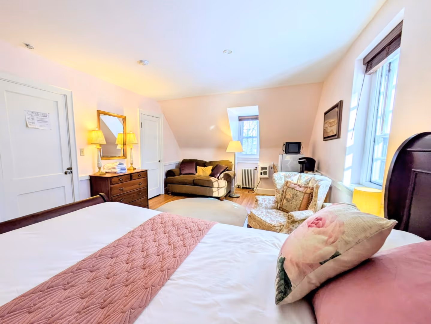 Rolling Ridge Merton Room view across bed