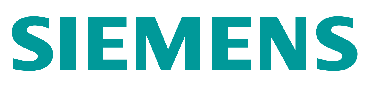 Siemens corporate logo displayed as the word “SIEMENS” in bold, uppercase turquoise letters on a white background.