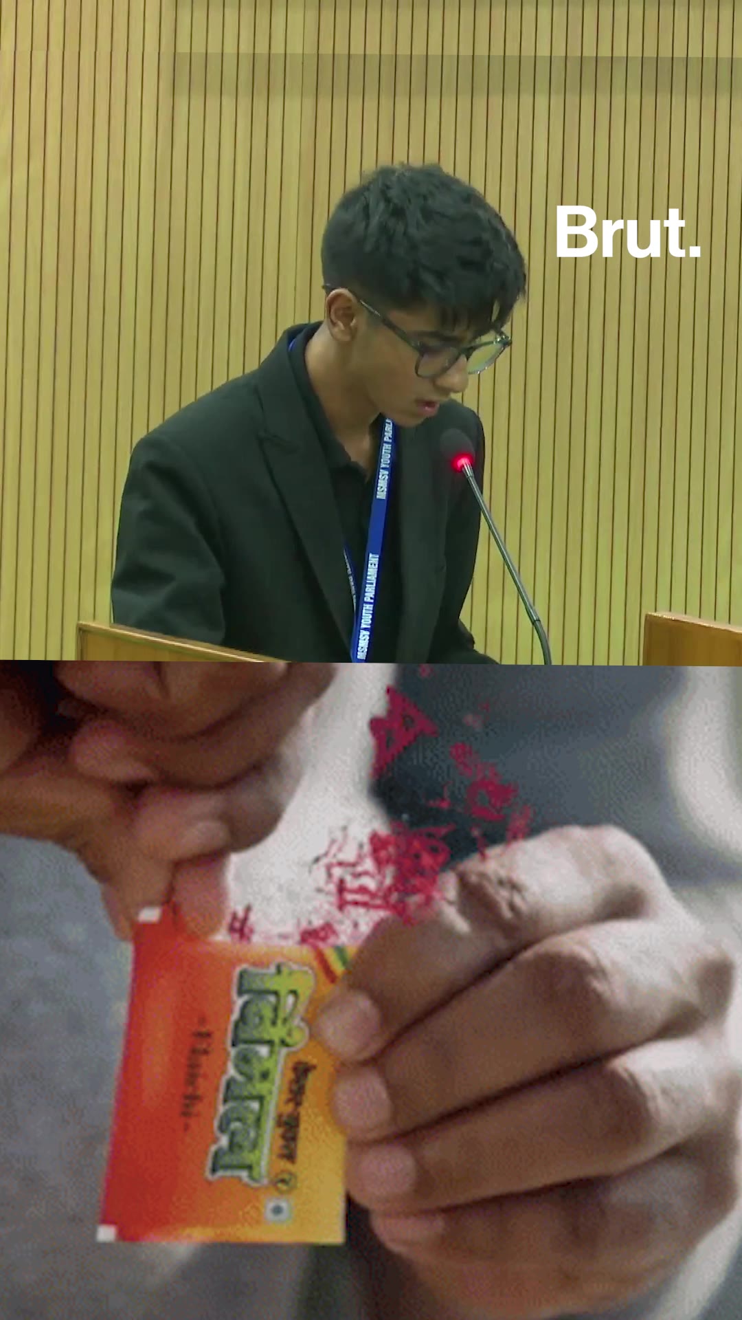 A student's message to celebrities at Parliament