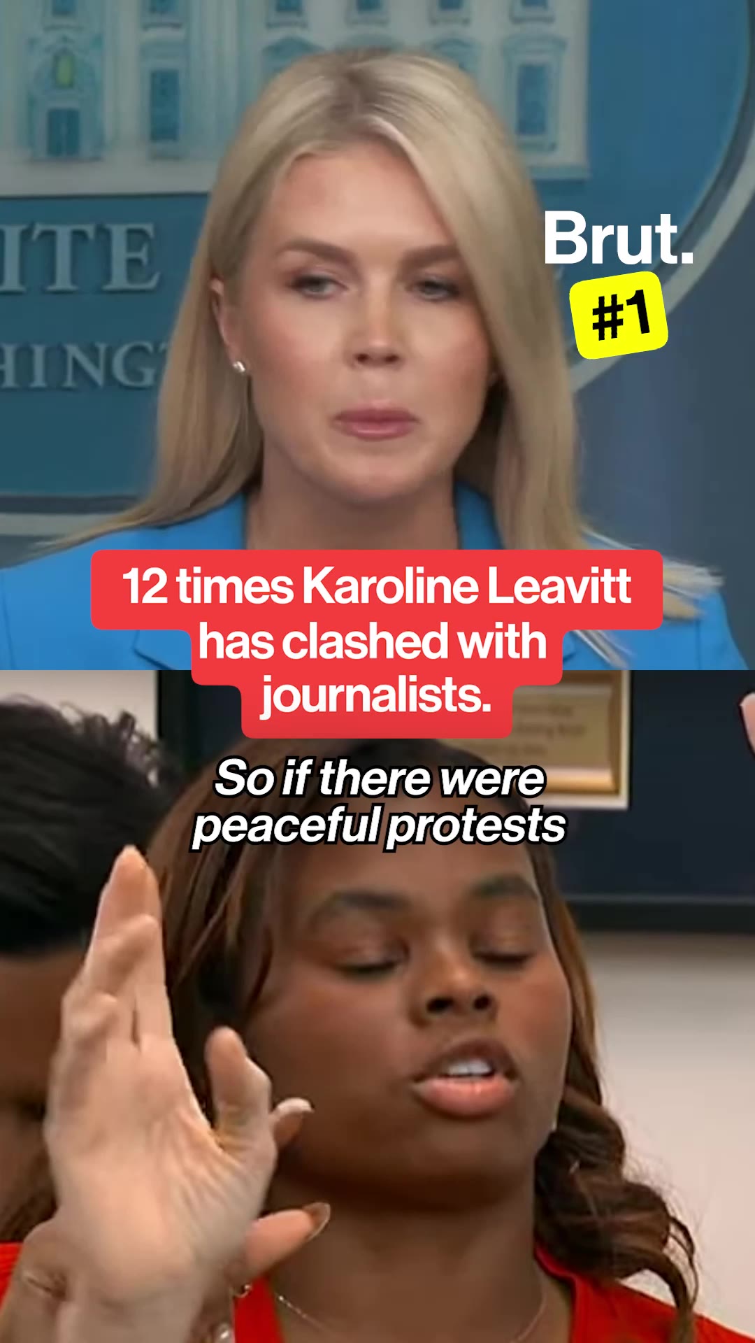 12 times Karoline Leavitt has clashed with journalists. 