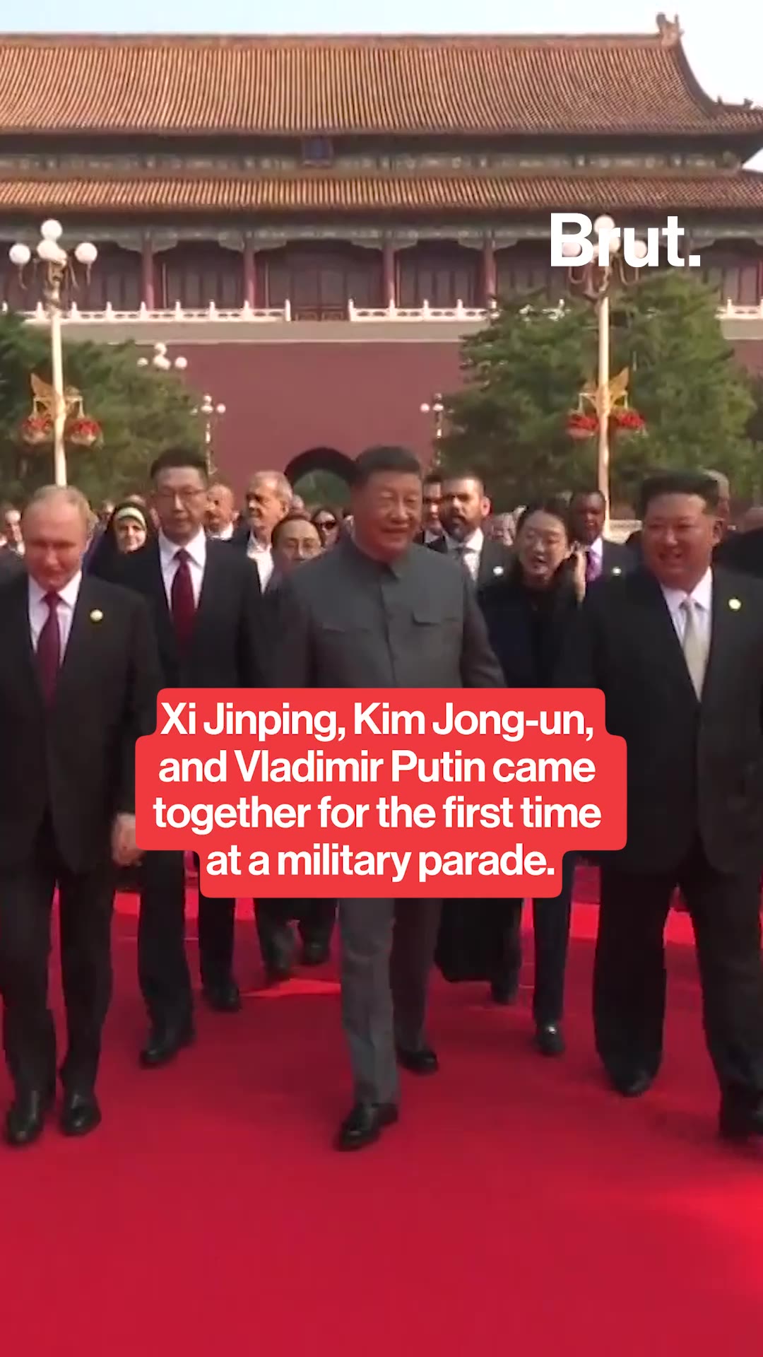 Xi Jinping, Kim Jong-un, and Vladimir Putin came together for the first time at a military parade.