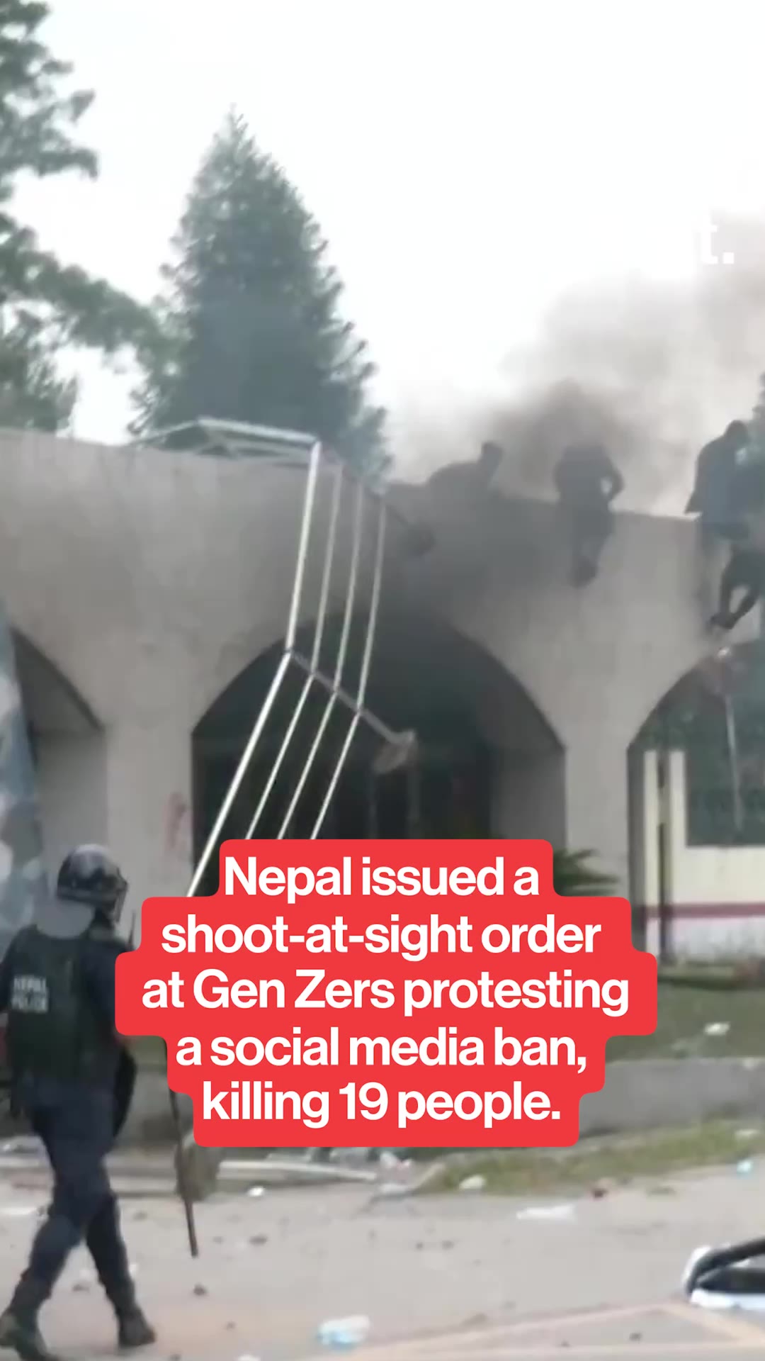 19 killed in Nepal after protesting social media ban. 