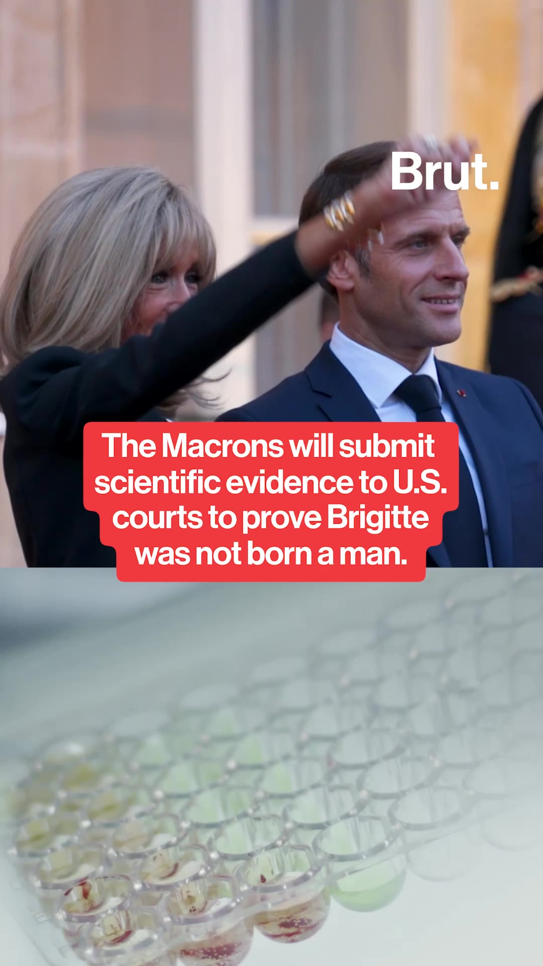 Macrons to offer "scientific evidence" to U.S. court to prove Brigitte is a woman.