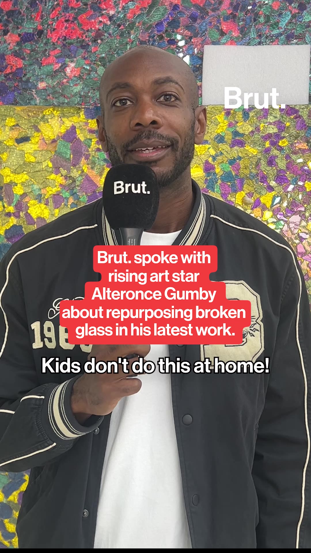 Brut. spoke with rising art star Alteronce Gumby about repurposing broken glass in his latest work.
