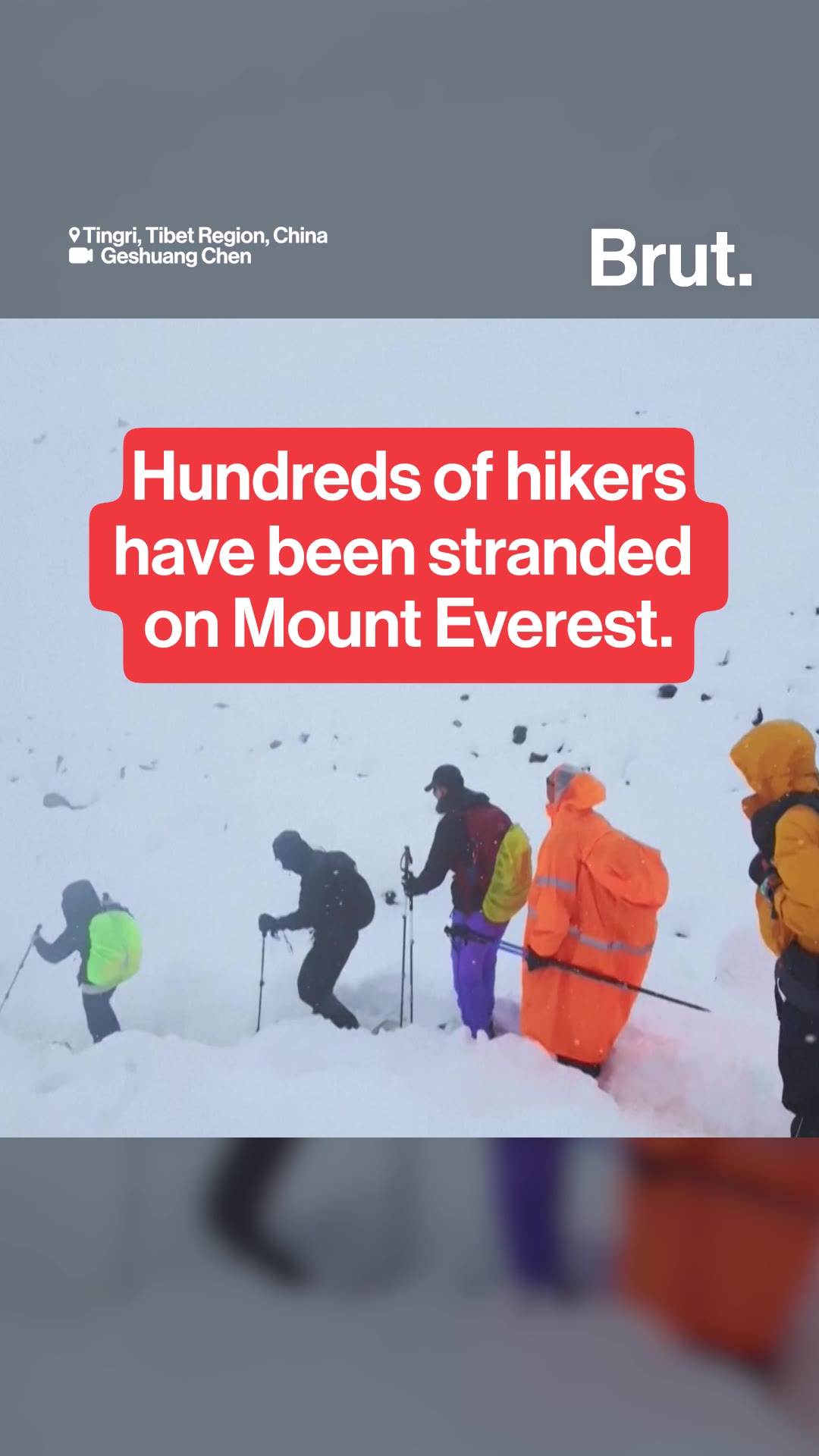 Hundreds of hikers have been stranded on Mount Everest.