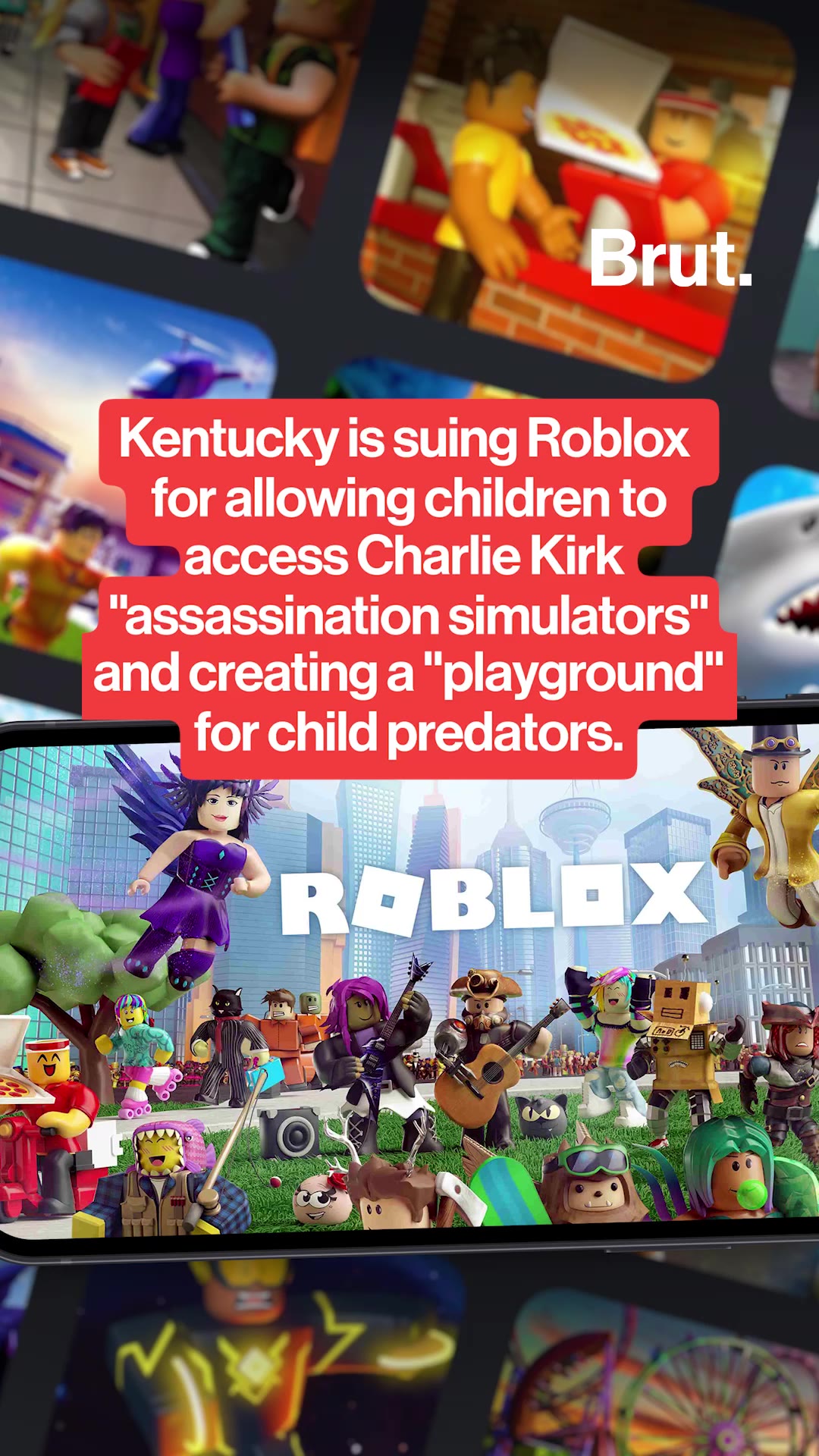 Kentucky sues Roblox for Charlie Kirk "assassination simulators" and creating a "playground" for child predators.