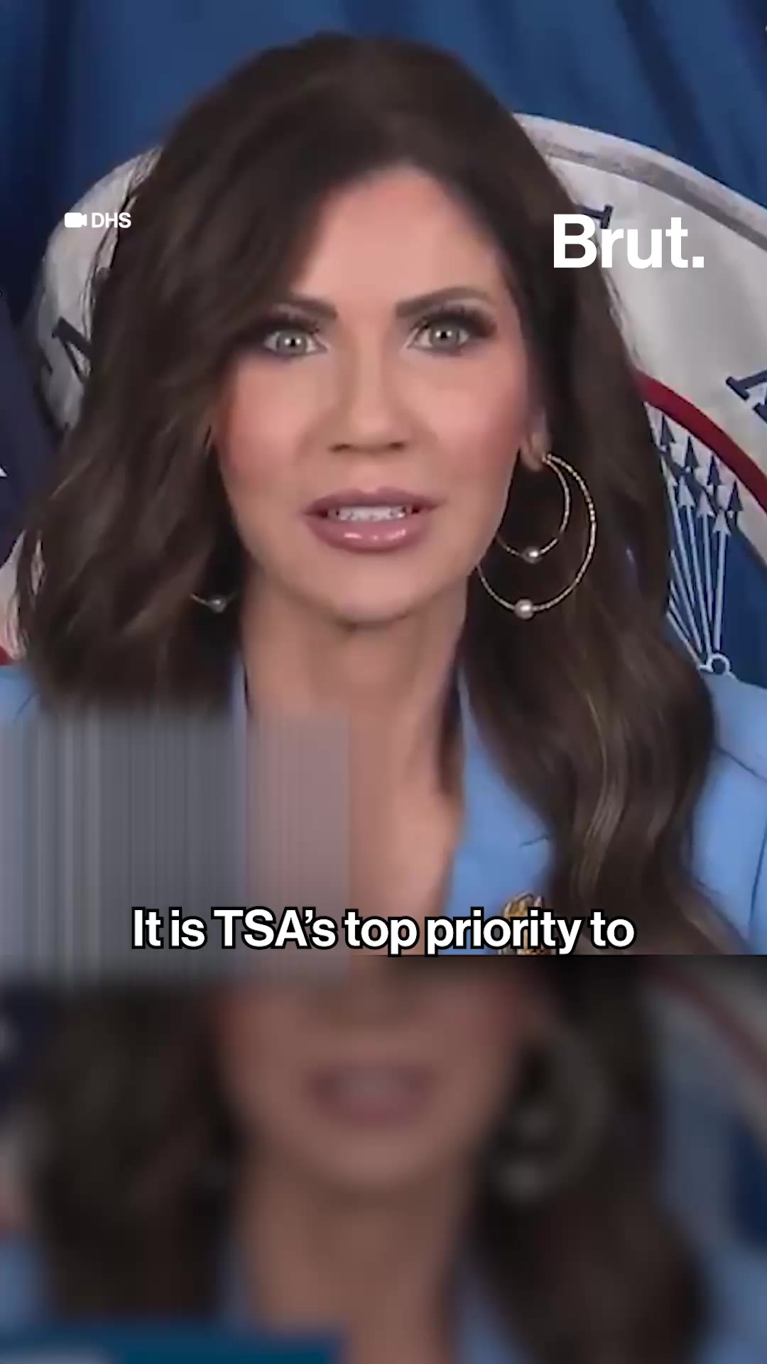 Airports refuse to play video Kristi Noem's video.