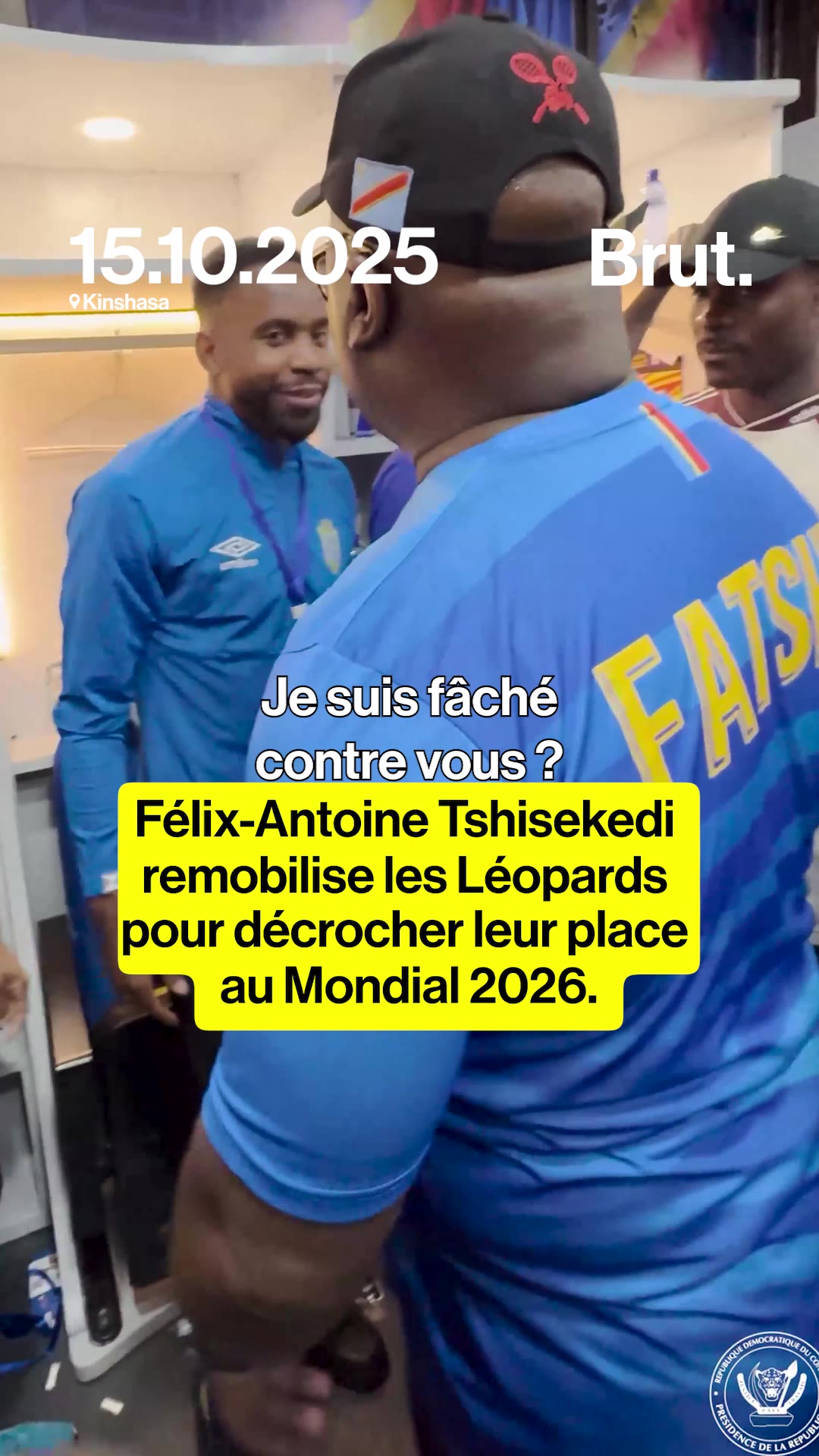Félix Tshisekedi remobilise les Léopards en vue de la Coupe du monde 2026.