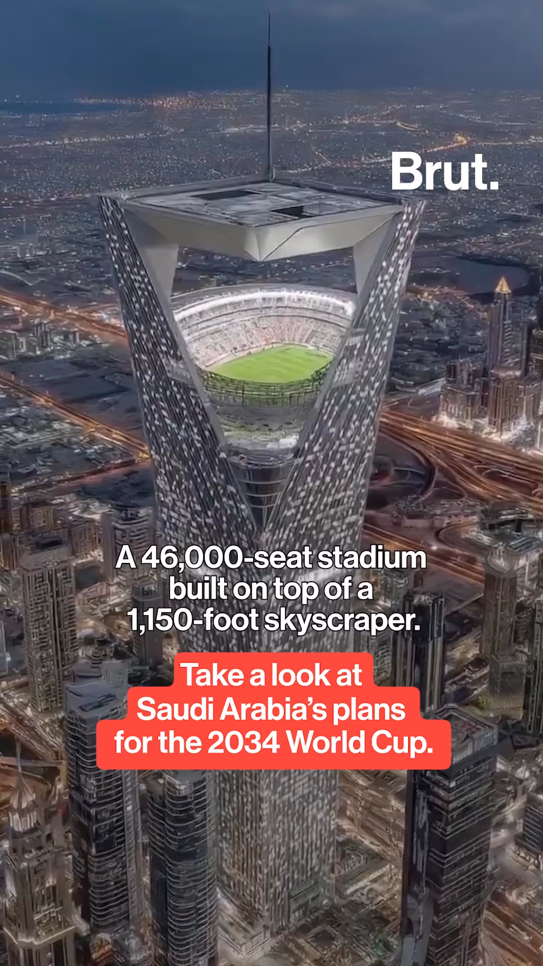 A look at Saudi Arabia's stadium for the 2034 World Cup. 