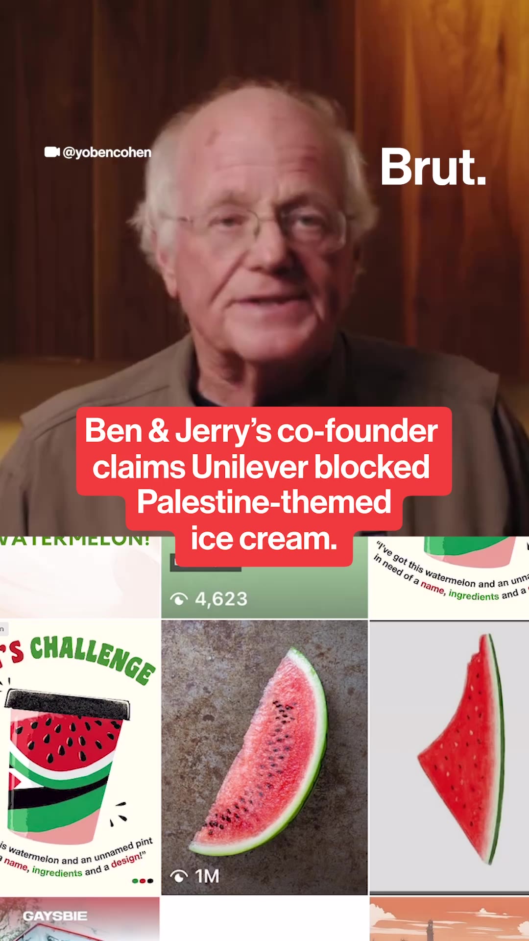 Ben & Jerry’s co-founder claims Unilever blocked Palestine-themed ice cream.