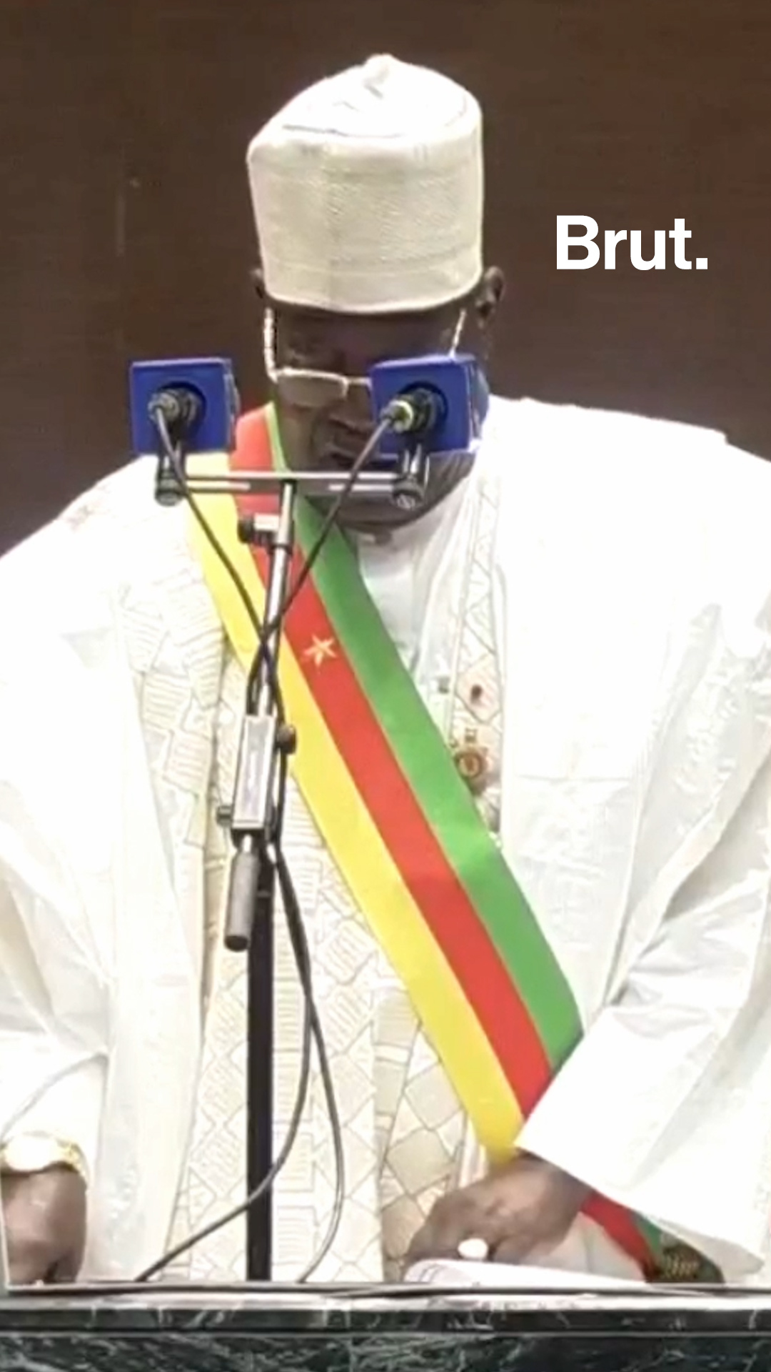 Cavaye Yéguié Djibril, le président de l'Assemblée nationale félicite Paul Biya