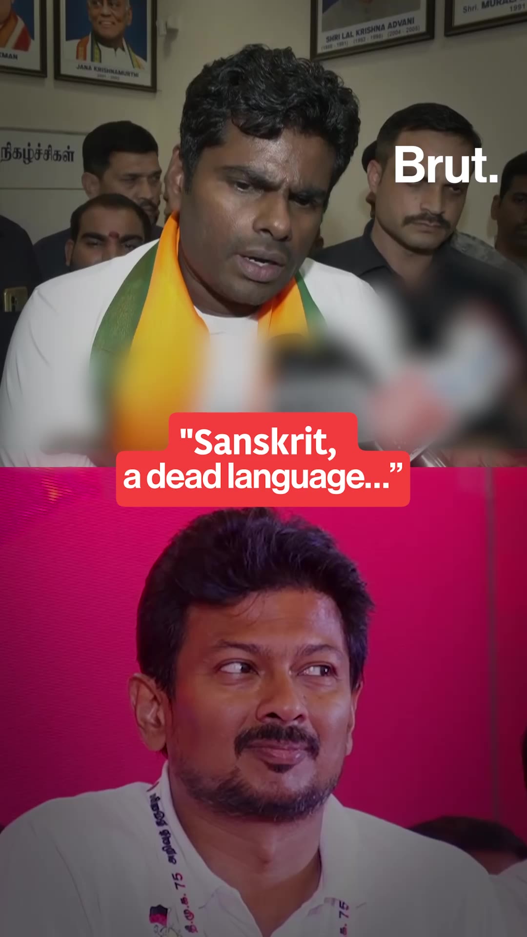 Udaynidhi Vs Annamalai On Sanskrit