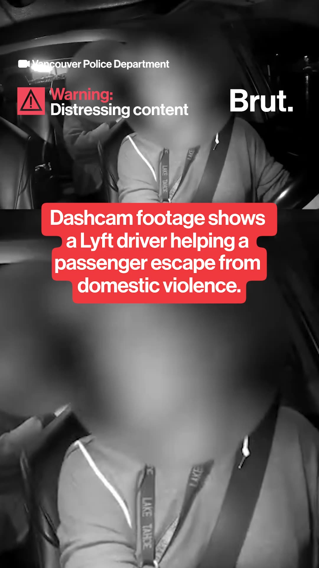 Lyft driver helps passenger escape domestic violence.