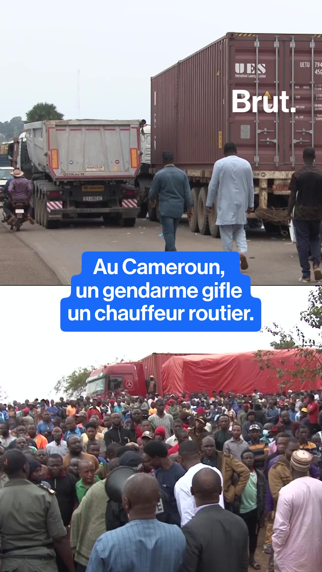 🇨🇲 Cameroun : les camionneurs en grève après la gifle infligée à l’un d’eux par un gendarme.