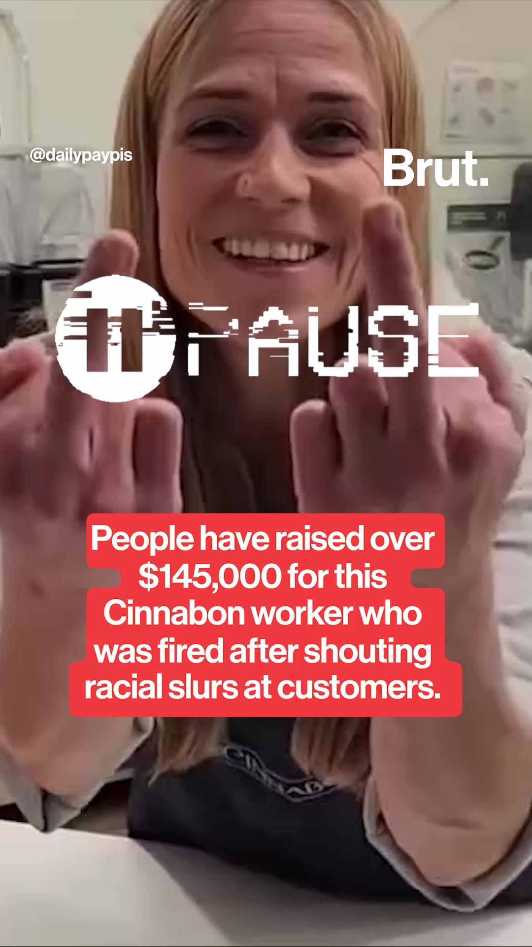 Cinnabon worker is fired after using racial slurs against customers.