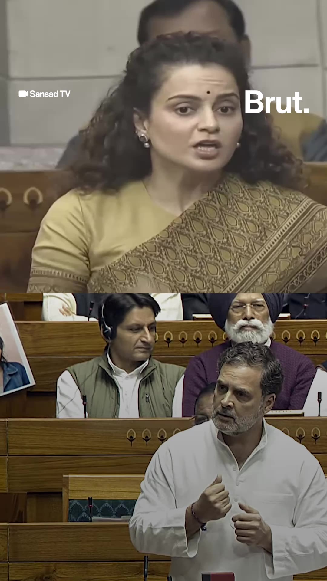 mp-kangana-ranaut-criticised-the-opposition-for-displaying-photos-in-parliament