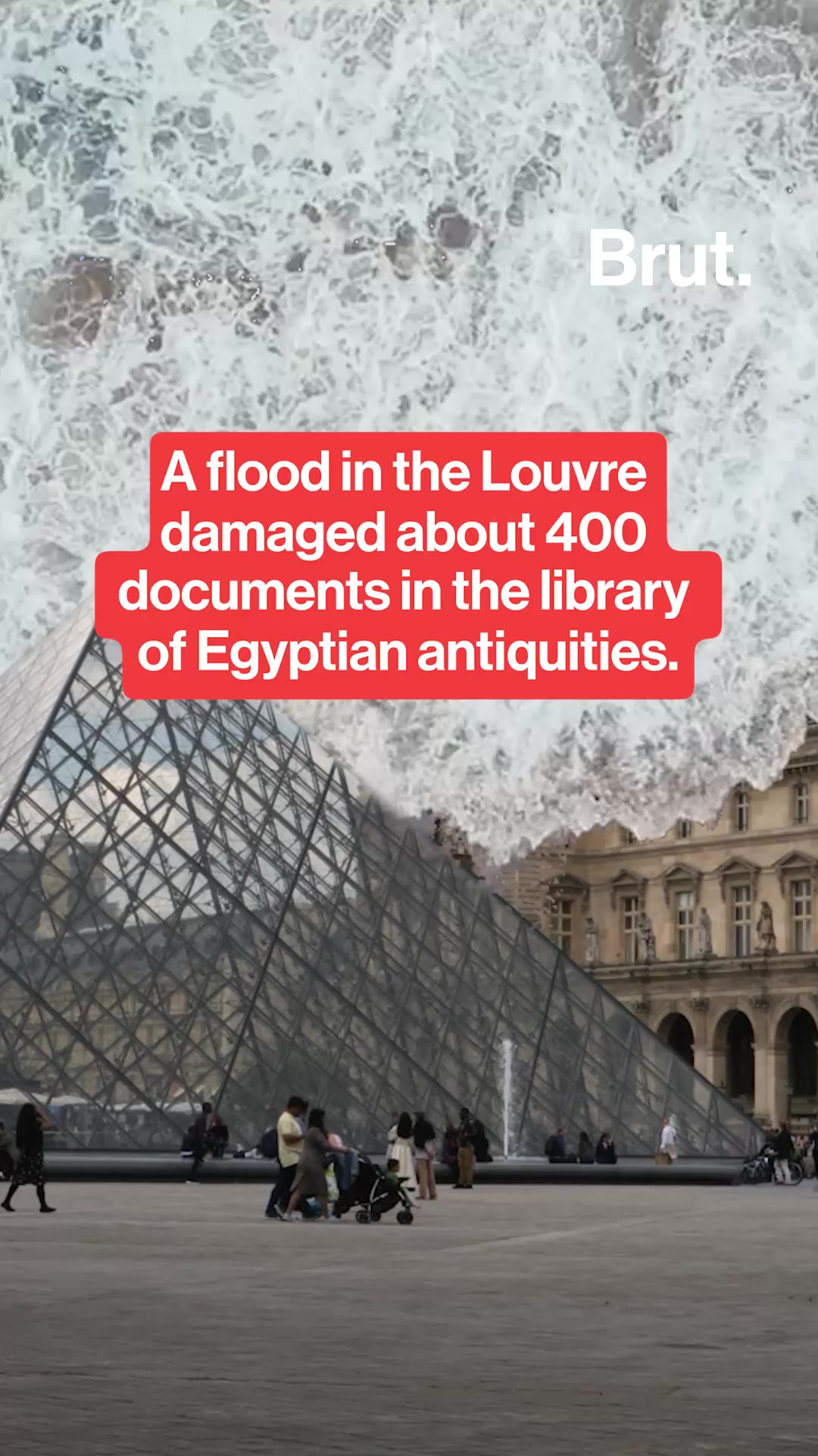 A major leak at the Louvre flooded the Egyptian antiquities library.