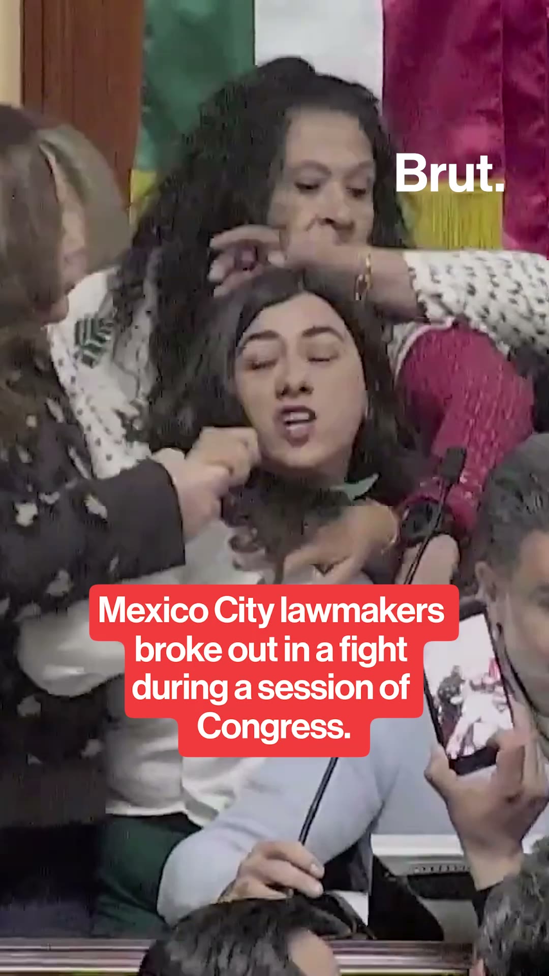 Mexico City lawmakers broke out in a fight during a session of Congress.