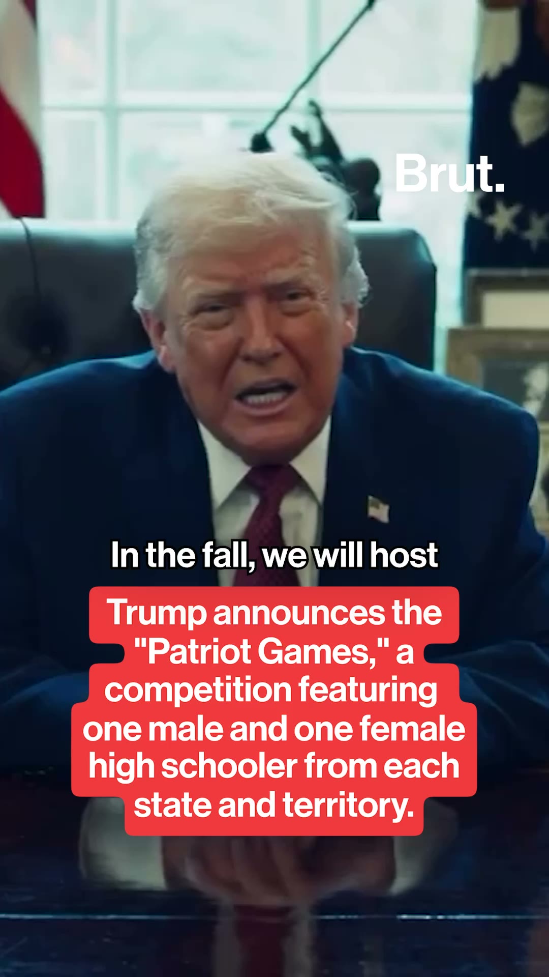 Trump announces the Patriot Games.