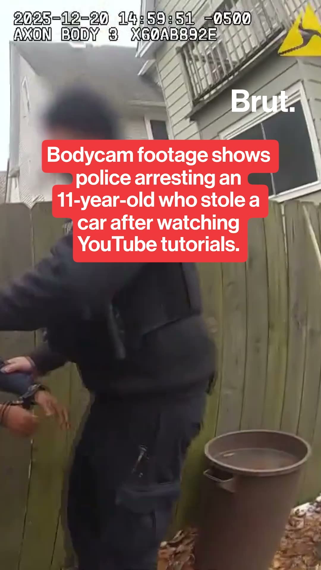 11-year-old arrested for stealing a car after watching YouTube tutorials.