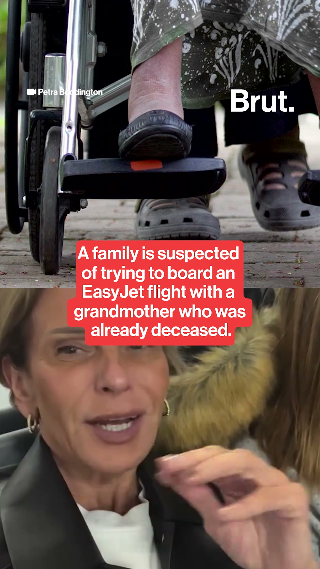 A family is suspected of trying to board an EasyJet flight with a grandmother who was already deceased.